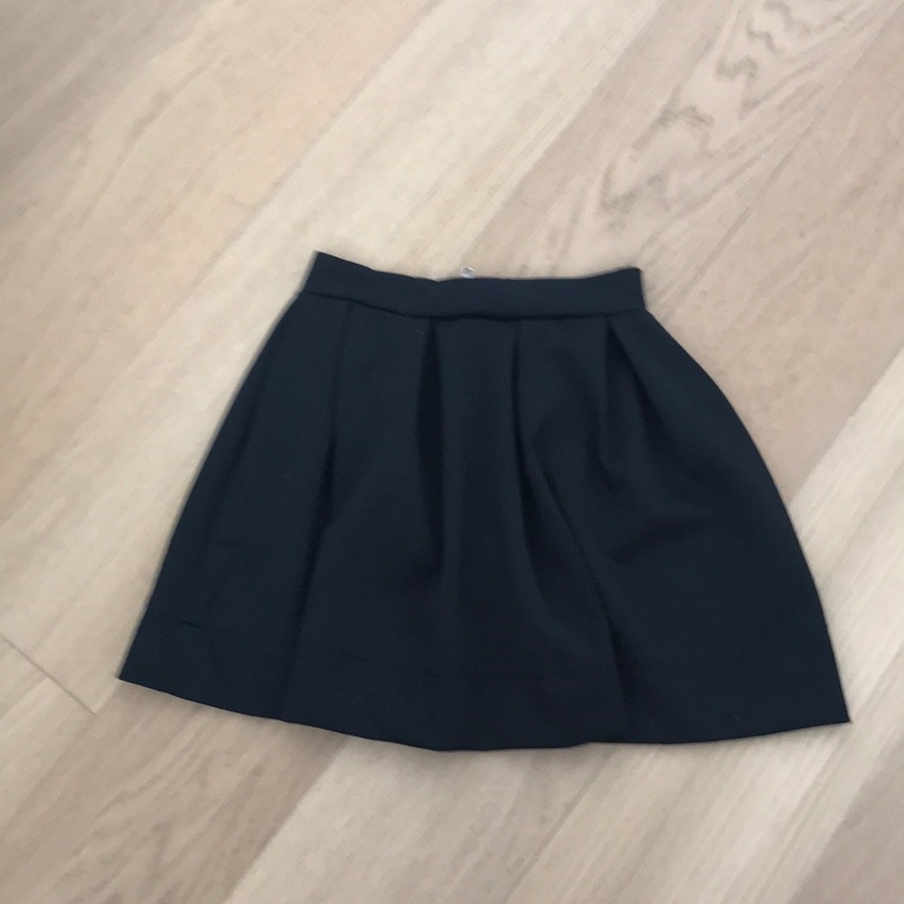 High waist black miniskirt, size S
